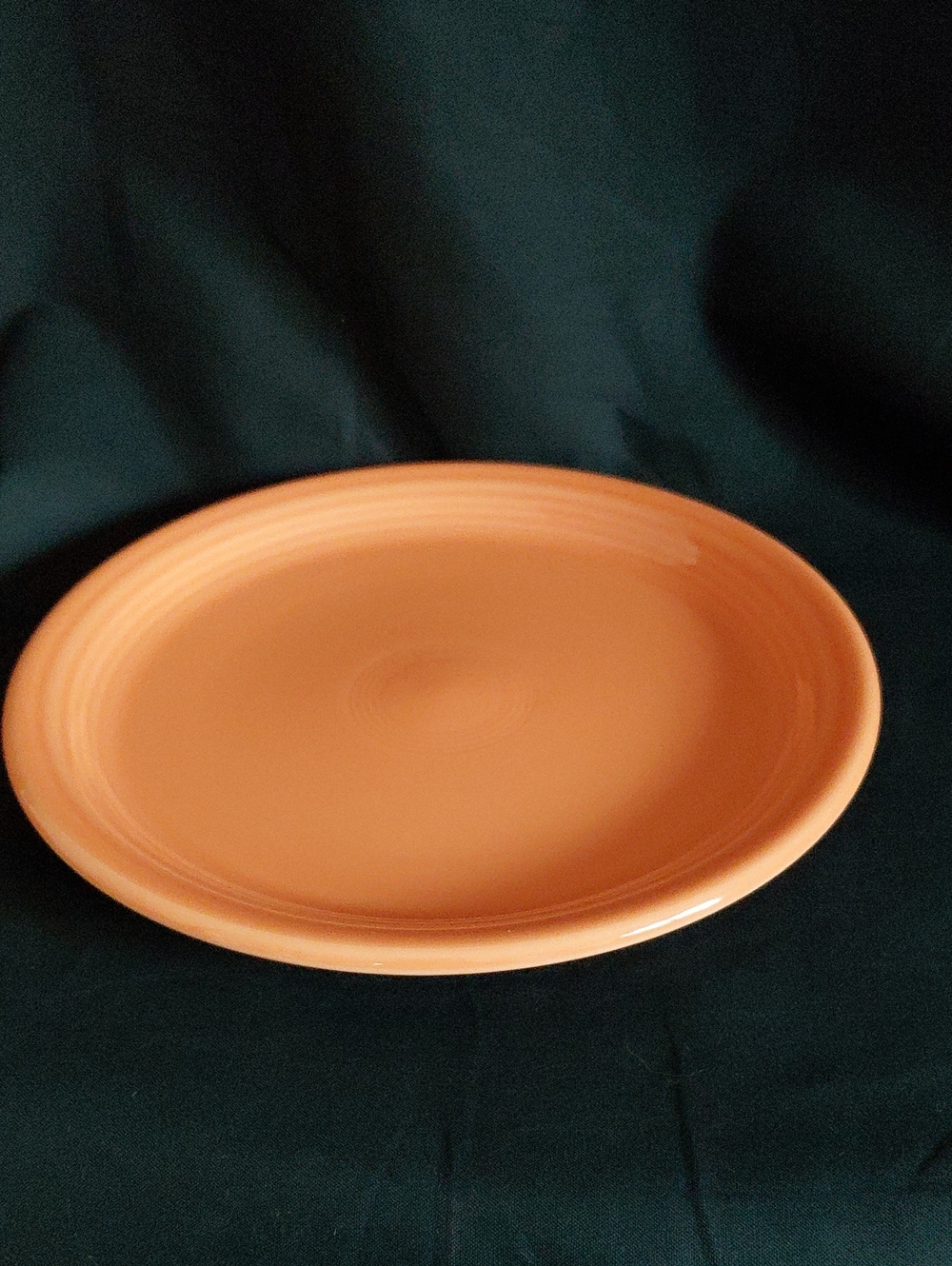 Homer Laughlin "Fiesta"Solid Orange Ceramic Luncheon Plate